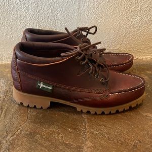 Vintage Eastland chukka moc toe lug sole boots lace up hand stitched  8.5